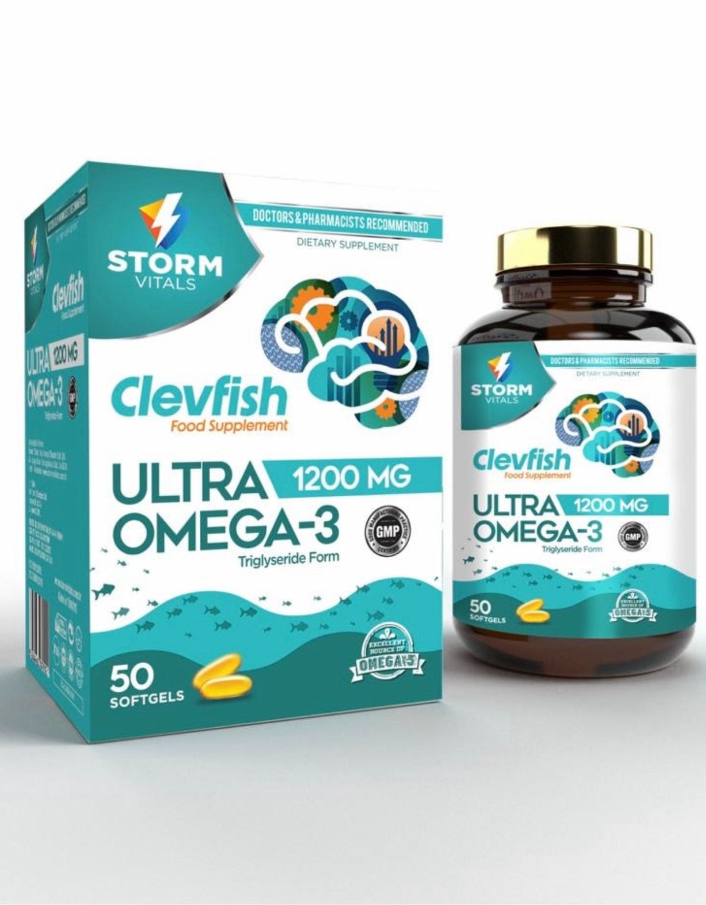 Storm Vitals Clevfish Ultra Omega-3 | 1200 mg – 50 Softgels