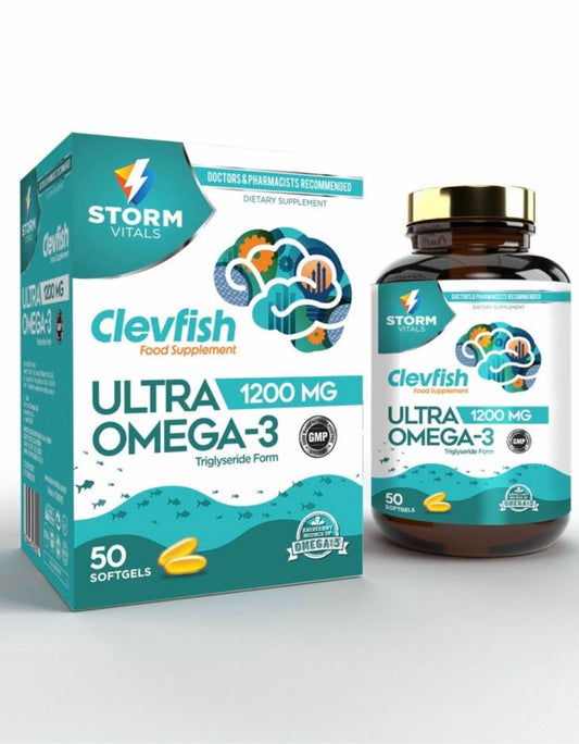 Storm Vitals Clevfish Ultra Omega-3 | 1200 mg – 50 Softgels
